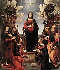 Famous Saints Paintings - Immaculate Conception with Saints